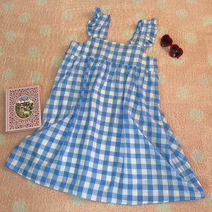SHEIN Blue Gingham Sundress Size XL